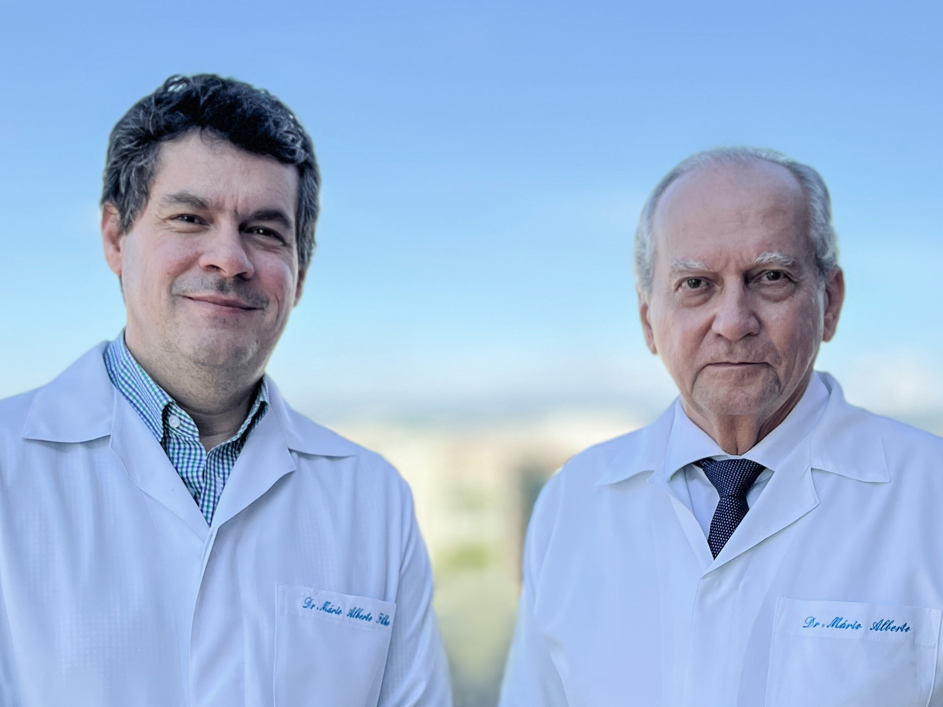 Dr. Mário Alberto e Dr. Mário Filho, sócios e diretores do INN